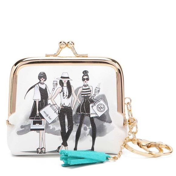 Nicole Lee USA Chelsea Pearl Kiss-Lock Coin Purse